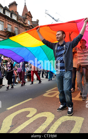 Londra, Regno Unito. Luglio 7th. World Pride Parade 2012 Foto Stock