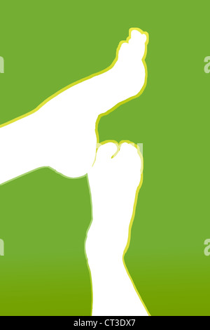 PIEDE, DISEGNO Foto Stock