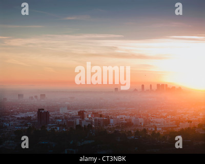 Vista aerea di Los Angeles Foto Stock