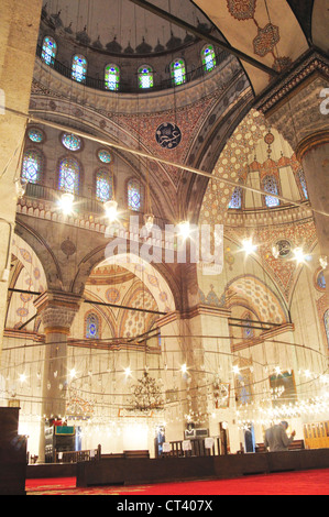 Turchia, Istanbul, Bayezit moschea, interno Foto Stock