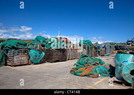 Attrezzi di pesca Unione Hall, West Cork Foto Stock