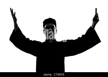 Un uomo in costume di un sacerdote in possesso di una fotocamera e di dare  una benedizione, il carnevale di Venezia Italia Foto stock - Alamy