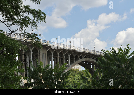 La Ford Parkway ponte che collega Minneapolis e Saint Paul in Minnesota. Foto Stock