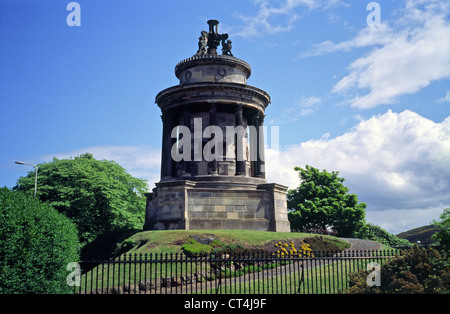 Monumento di Burns, Edimburgo, Scozia costruito nel 1830/1 da Thomas Hamilton Foto Stock