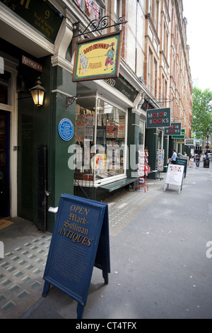 Librerie, Cecil Court Trader's Association, Londra, WC2, England, Regno Unito Foto Stock