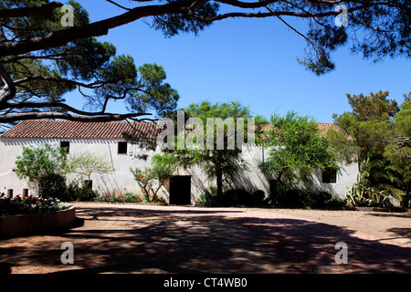 La casa di Giuseppe Garibaldi, Caprera, Arcipelago di La Maddalena, Sardegna, Italia, Sardegna, Italia Foto Stock