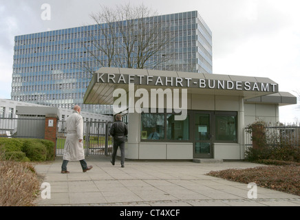 Flensburg, la Federal Autoveicolo Office KBA Foto Stock