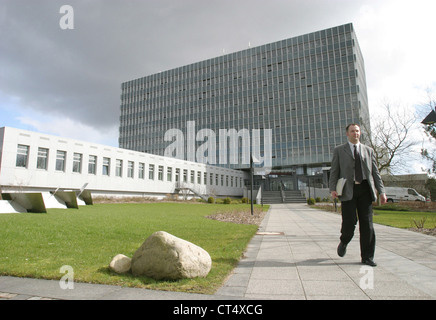 Flensburg, la Federal Autoveicolo Office KBA Foto Stock