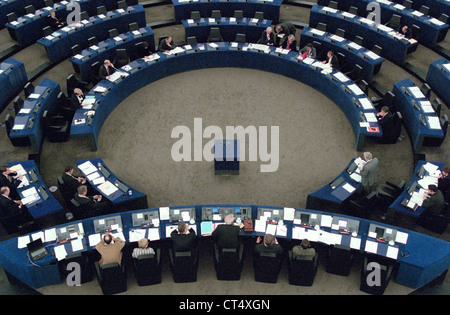 Sessione di Strasburgo del Parlamento europeo Foto Stock