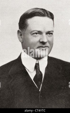Herbert Clark Hoover, 1874 - 1964. 31 Il Presidente degli Stati Uniti d'America. A partire dall'anno 1919 illustrata. Foto Stock