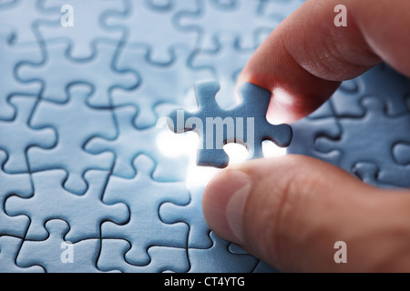 Ultimo pezzo di puzzle Foto Stock