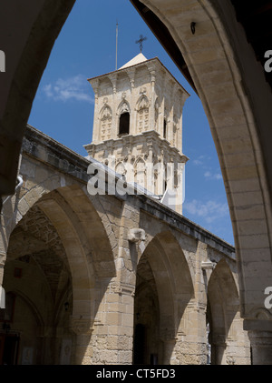 dh Chiesa di San Lazaro LARNACA CIPRO San Lazaro Chiesa campanile Larnaka campanile Agios Lazaros archi vedere greco ortodosso Foto Stock