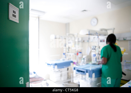 Rianimazione del neonato Foto Stock