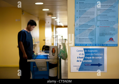 Lo screening per il cancro della prostata Foto Stock