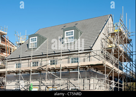 Nuove case in costruzione su un Regno Unito sito di costruzione Foto Stock