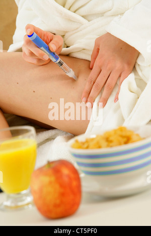 Il trattamento per il diabete Foto Stock