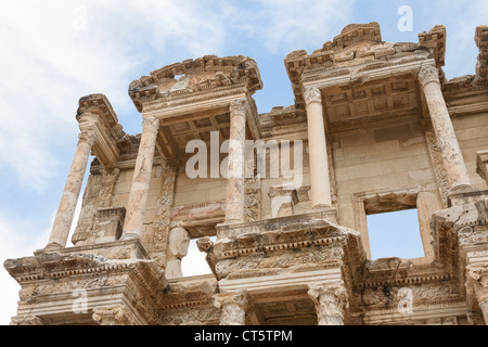 La biblioteca di Celso, Efeso, Turchia Foto Stock