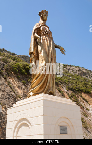 La statua della Vergine Maria, vicino alla casa della Vergine Maria, Efeso, Turchia Foto Stock