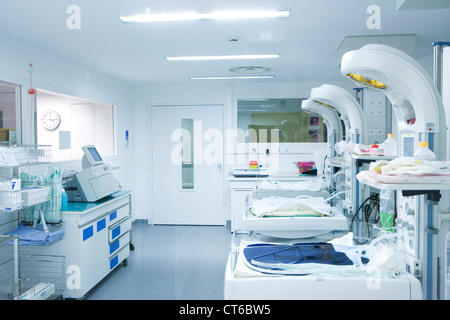 Rianimazione del neonato Foto Stock