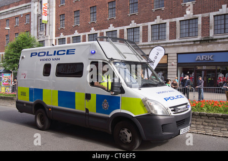 West Yorkshire Police van in Leeds City Centre Foto Stock