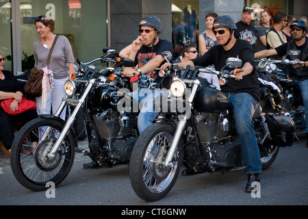 La Svizzera, Brunnen, Harley Davidson festival Foto Stock