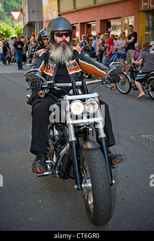 La Svizzera, Brunnen, Harley Davidson festival Foto Stock