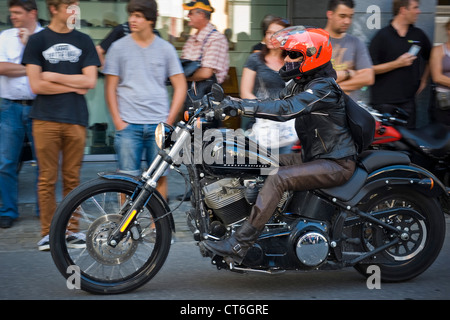 La Svizzera, Brunnen, Harley Davidson festival Foto Stock