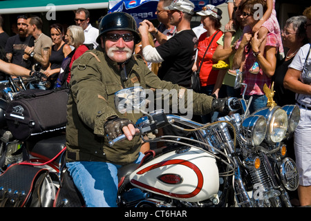 La Svizzera, Brunnen, Harley Davidson festival Foto Stock