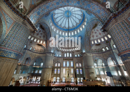 Türkei, Istanbul, Sultanahmet, Sultan-Ahmet-Camii, genannt die Blaue Moschee. Foto Stock
