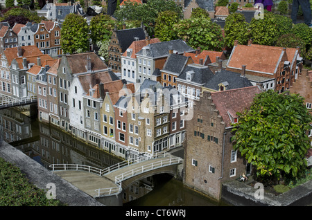 Il Madurodam villaggio in miniatura, Scheveningen quartiere di L'Aia, Paesi Bassi (Olanda) Foto Stock