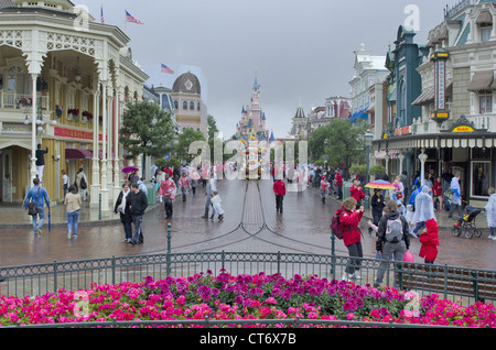 Una vista di Disneyland Parigi, Francia Foto Stock