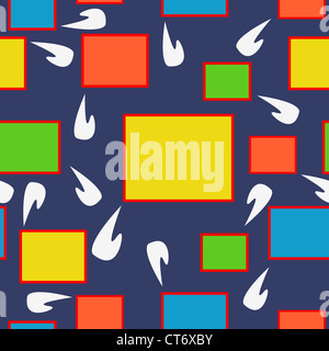 Seamless astratta geometrica del modello - illustrazione colorata Foto Stock