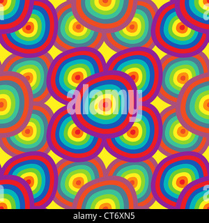 Astrazione di sfondo - un modello senza cuciture in colori dell'arcobaleno. EPS10 vettore. Foto Stock