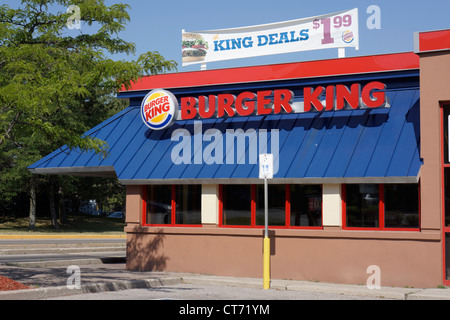 Burger King Ristorante Foto Stock