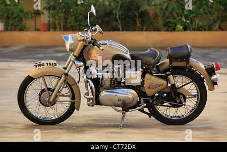 Royal Enfield bullet diesel Andhra Pradesh in India del Sud Foto Stock