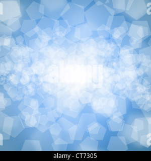 Progettato blu sfondo bokeh di fondo Foto Stock