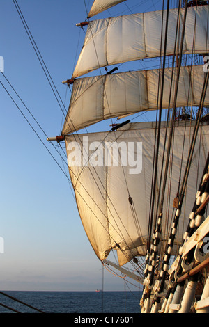 Vele, attrezzature di nave Foto Stock