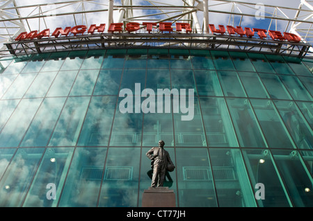 Dettaglio del Manchester United Football Club stadio Old Trafford Foto Stock