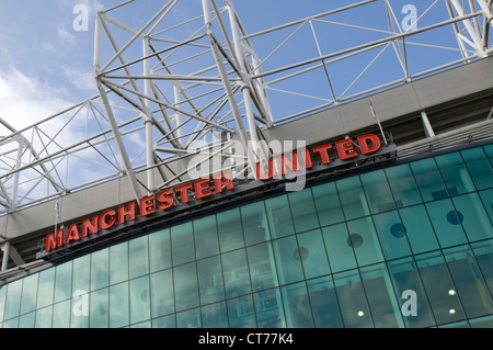 Dettaglio del Manchester United Football Club stadio Old Trafford Foto Stock