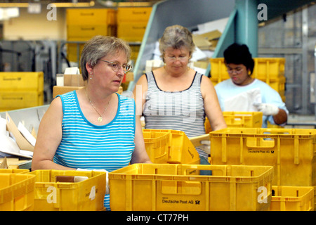 Frachtpostzentrum di Deutsche Post AG di Berlino Foto Stock