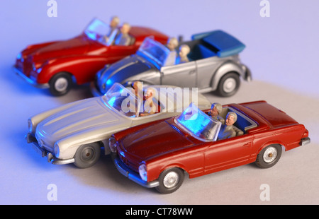 Wiking model cars, cabrio Foto Stock