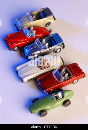 Wiking model cars, cabrio Foto Stock