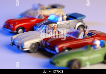 Wiking model cars, cabrio Foto Stock