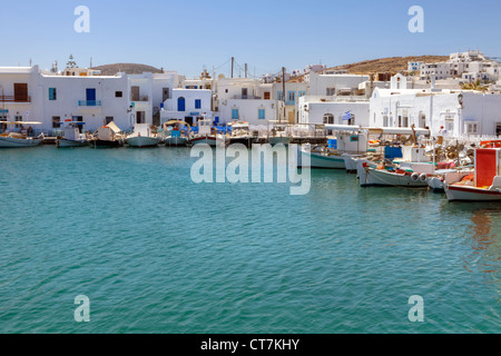Porto di pesca di Naoussa, Paros, Grecia Foto Stock