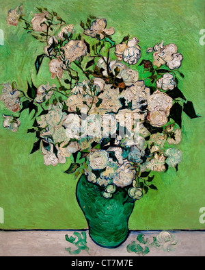 Le rose 1890 Vincent van Gogh 1853-1890 Paesi Bassi Paesi Bassi Foto Stock