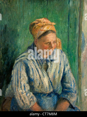 Lavandaia Studio 1880 Camille Pissarro 1830 - 1905 Francia - Francese Foto Stock