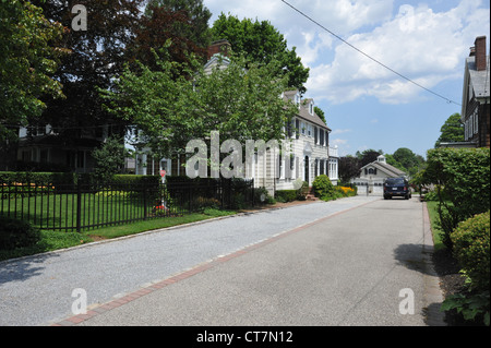 La casa dove il Amityville Horror ha avuto luogo. Come appariva nel luglio 2012 Foto Stock