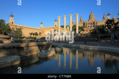 In Spagna, in Catalogna, Barcellona, Museu Nacional d'Art de Catalunya, Palau d'Alfons XIII, Foto Stock