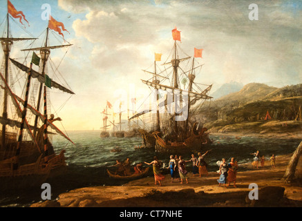 Il Trojan donne dare fuoco alle loro flotte 1643 Claude Lorrain - Claude Gellée 1604/1605-1682) Francia - Francese Foto Stock
