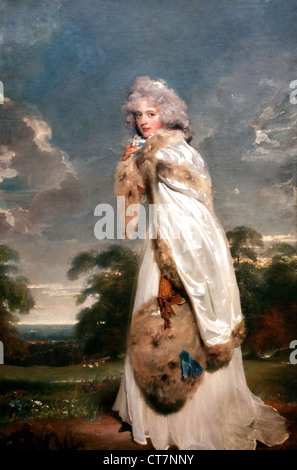 Elizabeth Farren 1759 -1829 Contessa di Derby v Sir Thomas Lawrence 1769 - 1830 Inglese Regno Unito Foto Stock